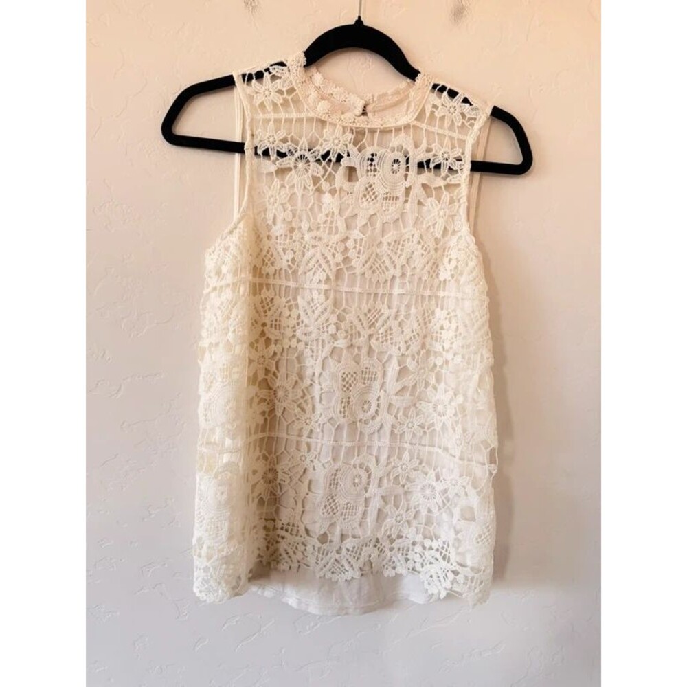 Maurice’s Crochet Cream Blouse Size S